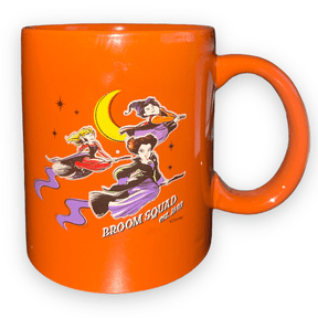 Disney Hocus Pocus "Broom Squad" Est. 1693 12oz Coffee Mug Tea Cup Orange