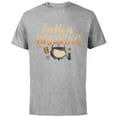 thumbnail image 1 of Disney Hocus Pocus Cauldron Trouble is Brewing - Short Sleeve Cotton T-Shirt for Adults - Customized-Athletic Heather, 1 of 5