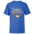 thumbnail image 1 of Disney Hocus Pocus Cauldron Trouble is Brewing - Short Sleeve T-Shirt for Kids - Customized-Royal, 1 of 5
