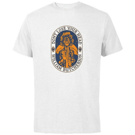 Disney Hocus Pocus Don’t Lose Your Head William Butcherson - Short Sleeve Cotton T-Shirt for Adults - Customized-White