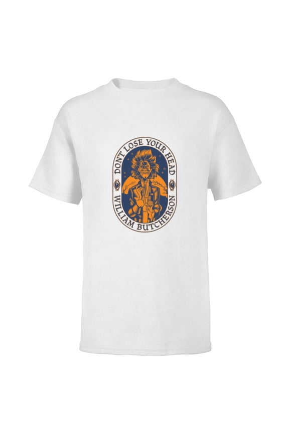 Hocus Pocus Don’t Lose Your Head William Butcherson - Short Sleeve T-Shirt for Kids - Customized-White