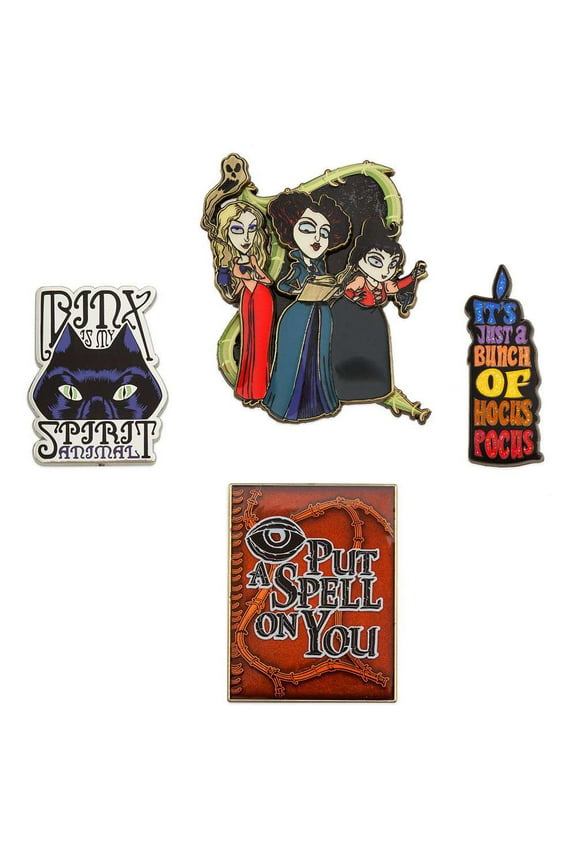 Hocus Pocus Enameled Cloisonne Pin Set