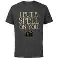 thumbnail image 1 of Disney Hocus Pocus I Put A Spell On You Halloween - Short Sleeve Cotton T-Shirt for Adults - Customized-Charcoal Heather, 1 of 5