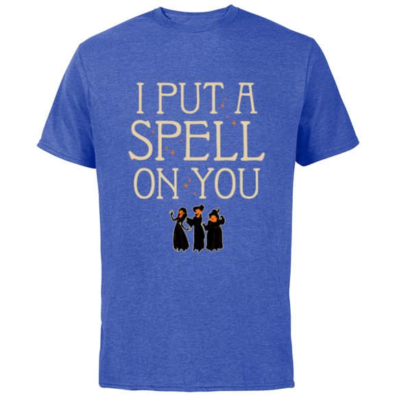 Disney Hocus Pocus I Put A Spell On You Halloween - Short Sleeve Cotton T-Shirt for Adults - Customized-Royal Heather