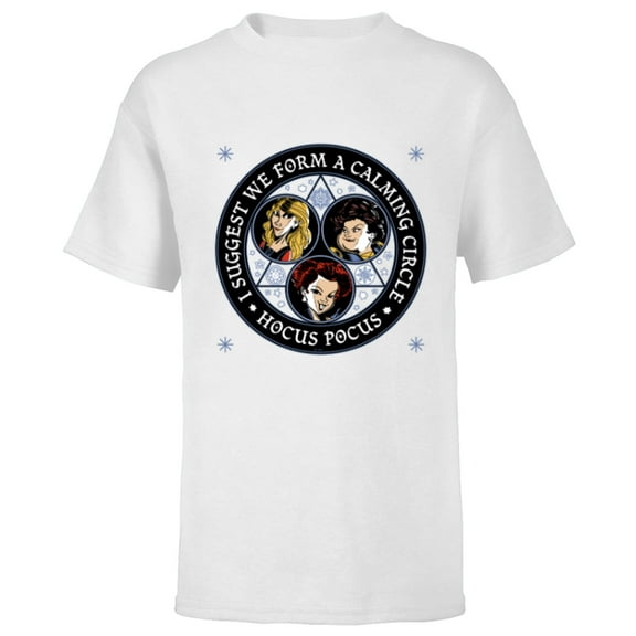 Disney Hocus Pocus I Suggest We Form A Calming Circle - Short Sleeve T-Shirt for Kids - Customized-White