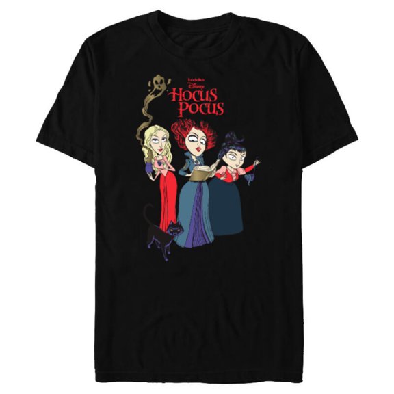 Disney Hocus Pocus Sanderson Sisters Witch - Short Sleeve Blended T-Shirt for Adults - Customized-Black