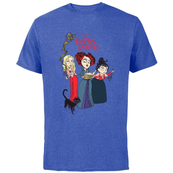 Disney Hocus Pocus Sanderson Sisters Witch - Short Sleeve Cotton T-Shirt for Adults - Customized-Royal Heather
