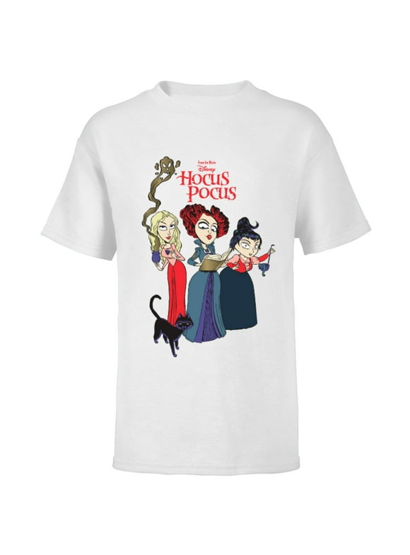Hocus Pocus Sanderson Sisters Witch - Short Sleeve T-Shirt for Kids - Customized-White