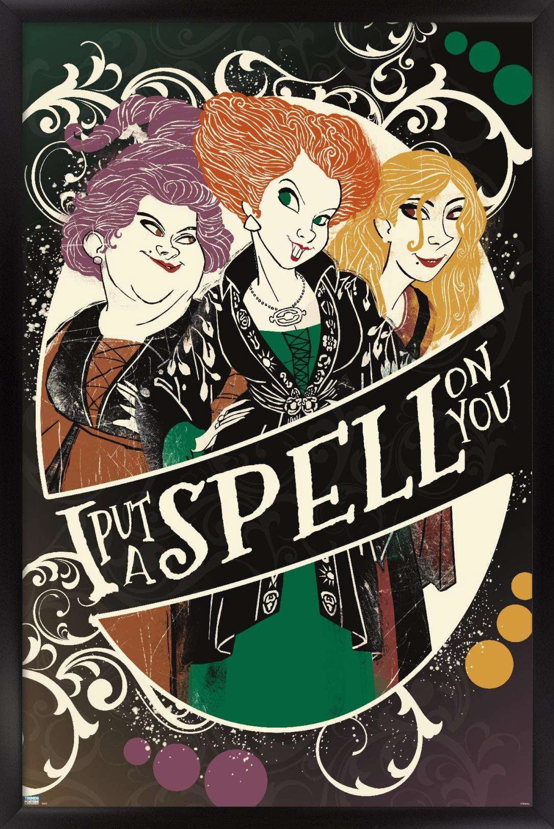 Disney Hocus Pocus - Spell on You Wall Poster, 22.375" x 34", Framed