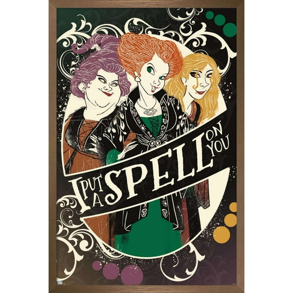 Disney Hocus Pocus - Spell on You Wall Poster, 22.375" x 34", Framed
