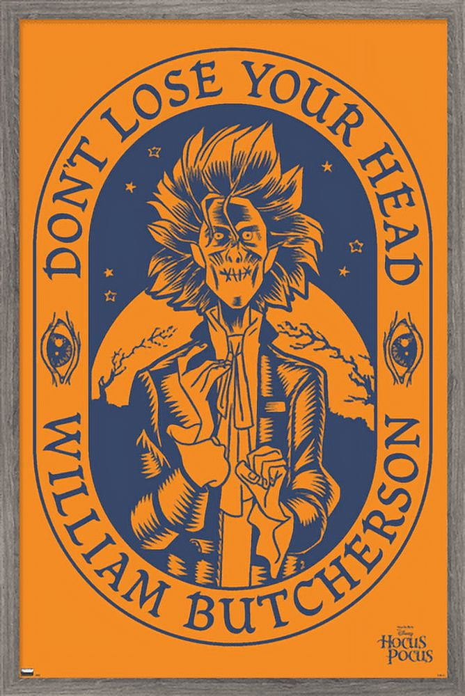 Disney Hocus Pocus - William Butcherson Wall Poster, 14.725" x 22.375", Framed