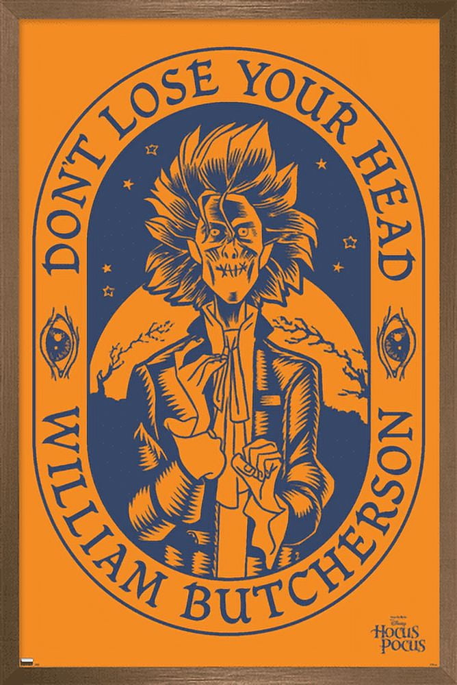 Disney Hocus Pocus - William Butcherson Wall Poster, 22.375" x 34", Framed