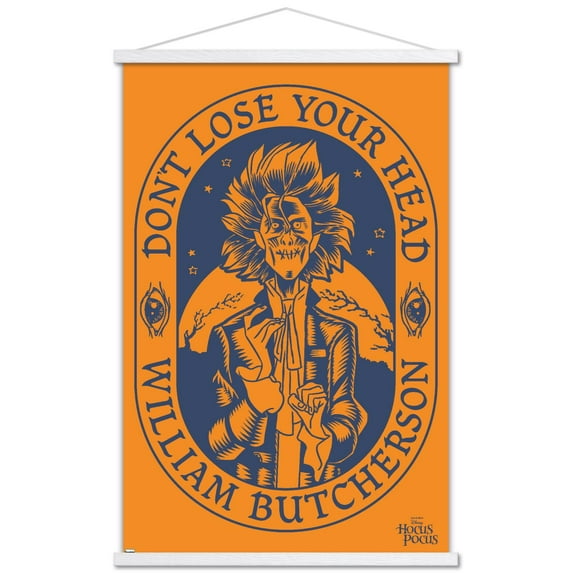 Disney Hocus Pocus - William Butcherson Wall Poster with Wooden Magnetic Frame, 22.375" x 34"