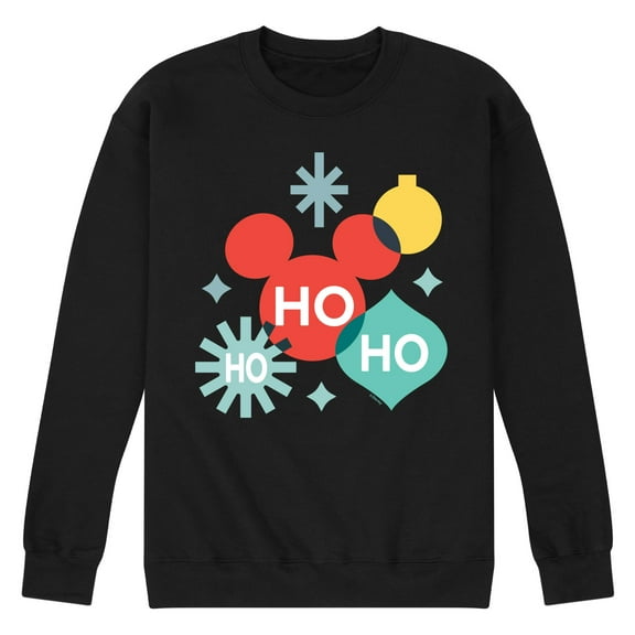 Disney - Holiday Ho Ho Ho Shapes - Men's Crew Fleece Sweatshirt Sweatshirt