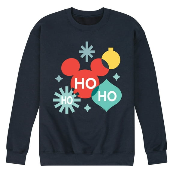Disney - Holiday Ho Ho Ho Shapes - Men's Crew Fleece Sweatshirt Sweatshirt