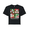 thumbnail image 1 of Disney - Holidays - Juniors Cropped Cotton Blend T-Shirt, 1 of 5