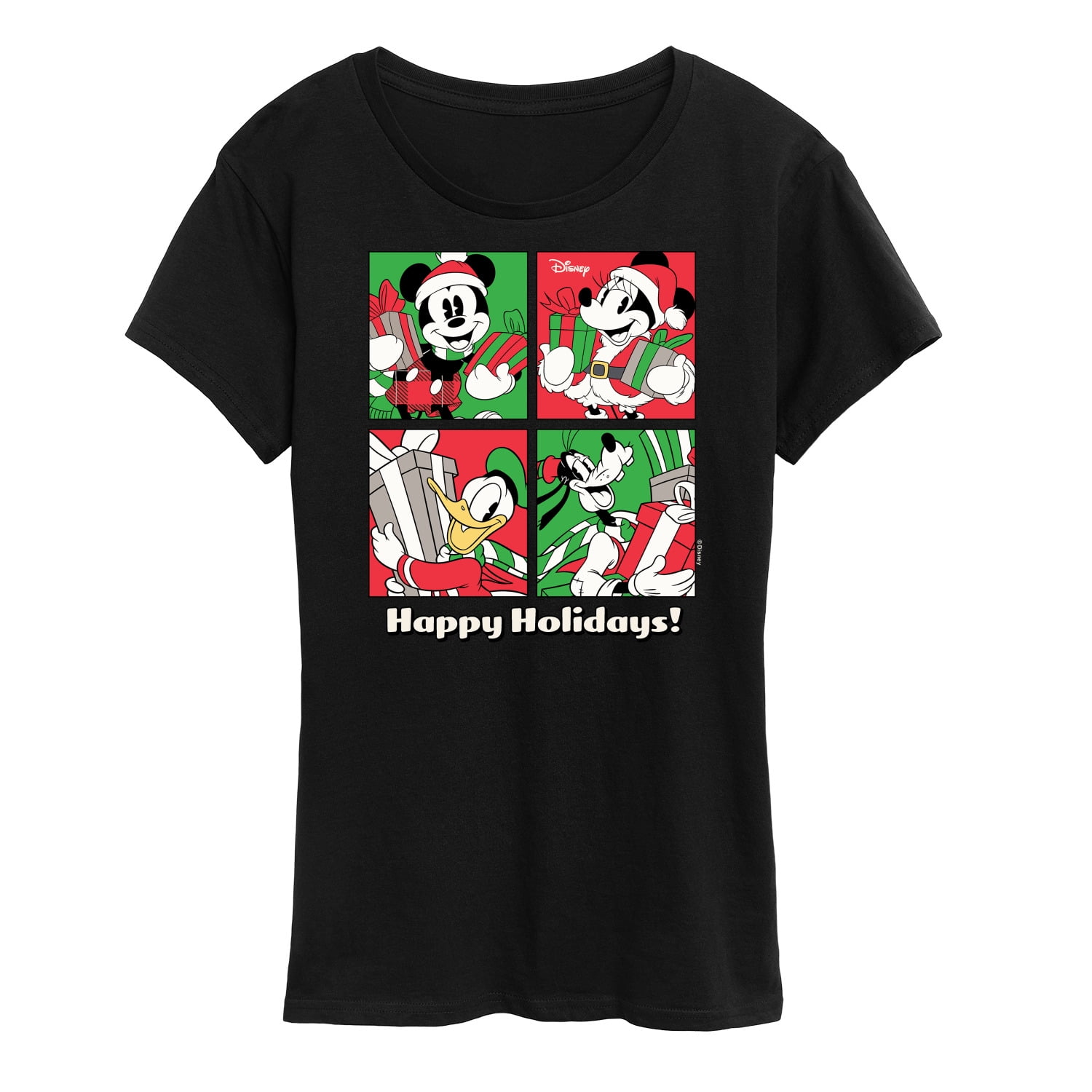 Disney Holidays Women s Short Sleeve Graphic T Shirt Walmart Disney holidays women s short sleeve graphic t shirt walmart