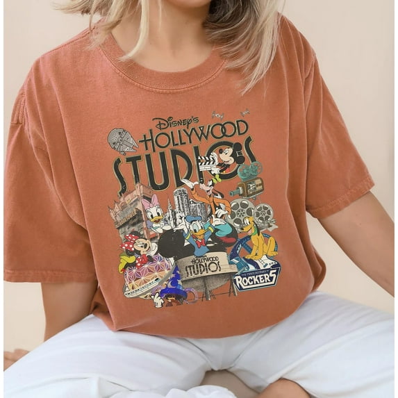 Disney Hollywood Studios Comfort Colors T-Shirt, Hollywood Studios Trip Shirt, Disney Family Vacation, Disney Trip,Black color,size L