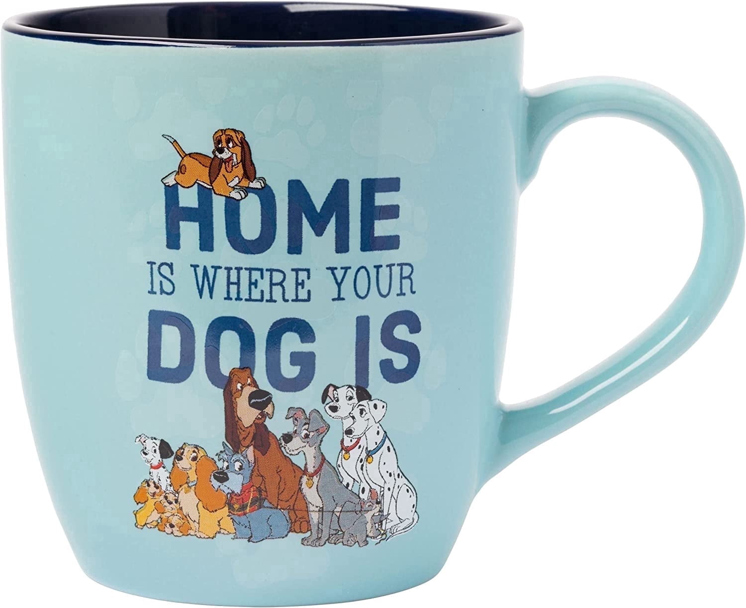 Silver Buffalo Disney Classics Home Is Where Your Dog Is Ceramic Mug, 18 Ounces