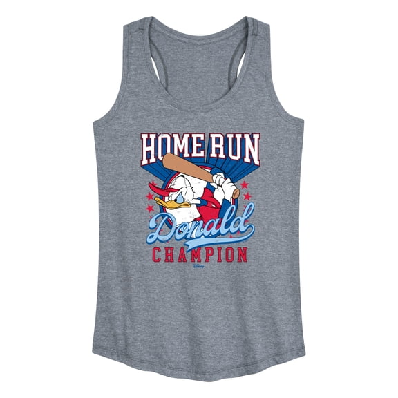 Disney - Home Run Donald - Women's Racerback Graphic Tank