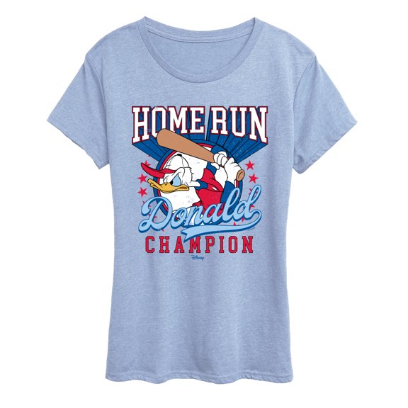 Disney - Home Run Donald - Women's Short Sleeve Graphic T-Shirt