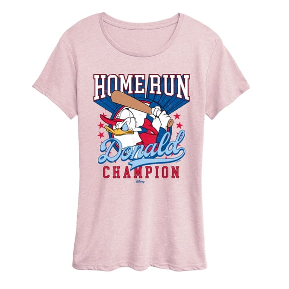 Disney - Home Run Donald - Women's Short Sleeve Graphic T-Shirt