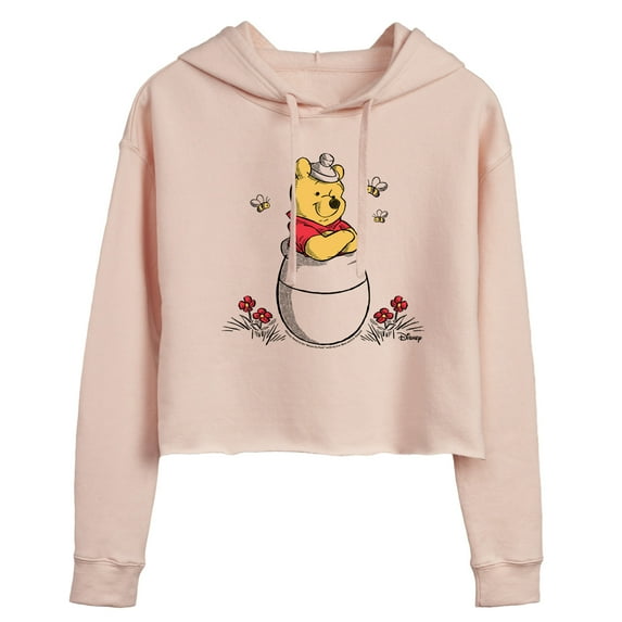 Disney - Honey Pot Bees - Juniors Cropped Pullover Hoodie