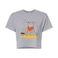 thumbnail image 1 of Disney - Honey Pot - Juniors Cropped Cotton Blend T-Shirt, 1 of 4