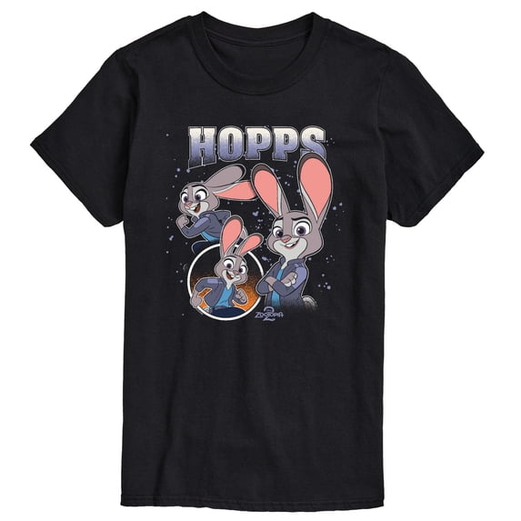Disney - Hopps Bootleg - Men's Short Sleeve Graphic T-Shirt