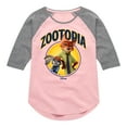 thumbnail image 1 of Disney - Hopps & Wilde - Toddler & Youth Girls Raglan Graphic T-Shirt, 1 of 5