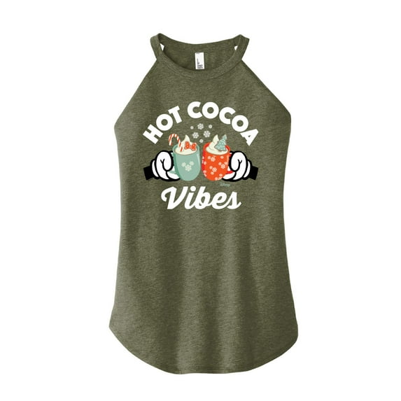 Disney - Hot Cocoa Vibes - Juniors High Neck Tank Top