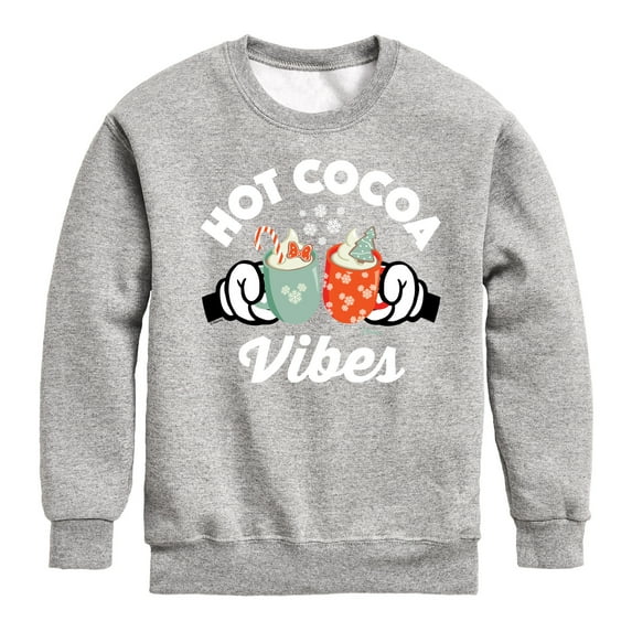 Disney - Hot Cocoa Vibes - Toddler & Youth Crewneck Fleece Sweatshirt