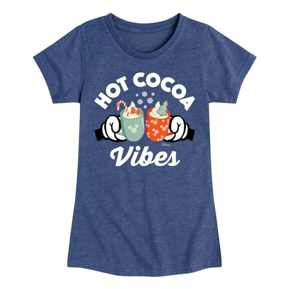 Disney - Hot Cocoa Vibes - Toddler & Youth Girls Short Sleeve Graphic T-Shirt