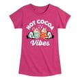 thumbnail image 1 of Disney - Hot Cocoa Vibes - Toddler & Youth Girls Short Sleeve Graphic T-Shirt, 1 of 5