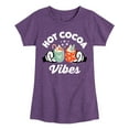 thumbnail image 1 of Disney - Hot Cocoa Vibes - Toddler & Youth Girls Short Sleeve Graphic T-Shirt, 1 of 5