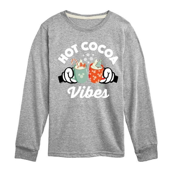 Disney - Hot Cocoa Vibes - Toddler & Youth Long Sleeve Graphic T-Shirt