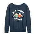 thumbnail image 1 of Disney - Hot Cocoa Vibes - Women's Lightweight French Terry Long Sleeve Shirt, 1 of 5