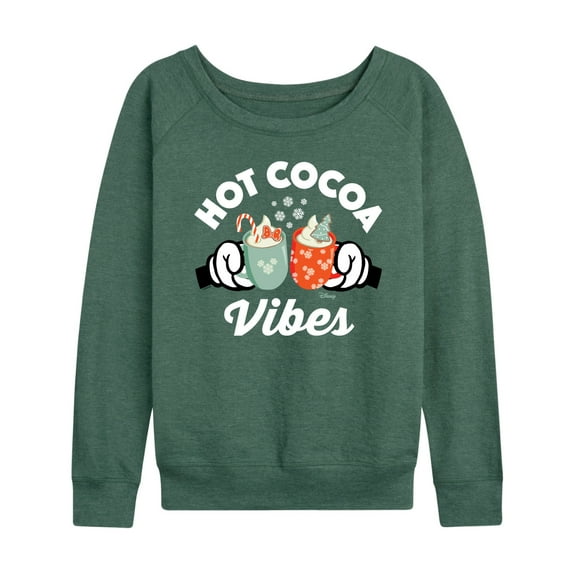 Disney - Hot Cocoa Vibes - Women's Lightweight French Terry Long Sleeve Shirt