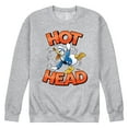thumbnail image 1 of Disney - Hot Head Donald Duck - Men's Crew Neck Fleece Pullover, 1 of 4