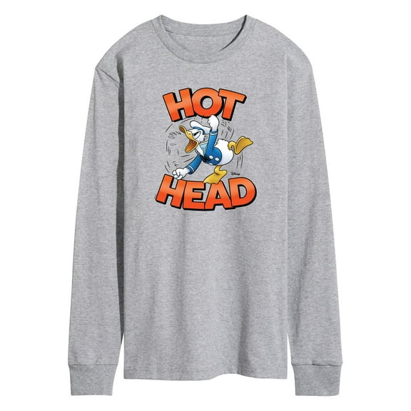 Disney - Hot Head Donald Duck - Men's Long Sleeve T-Shirt