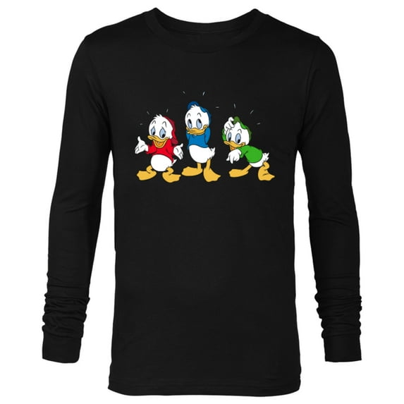 Disney Huey, Dewey, and Louie - Long Sleeve T-Shirt for Men -Customized-Black