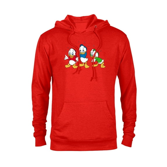 Disney Huey, Dewey, and Louie - Pullover Hoodie for Adults -Customized-Red Heather
