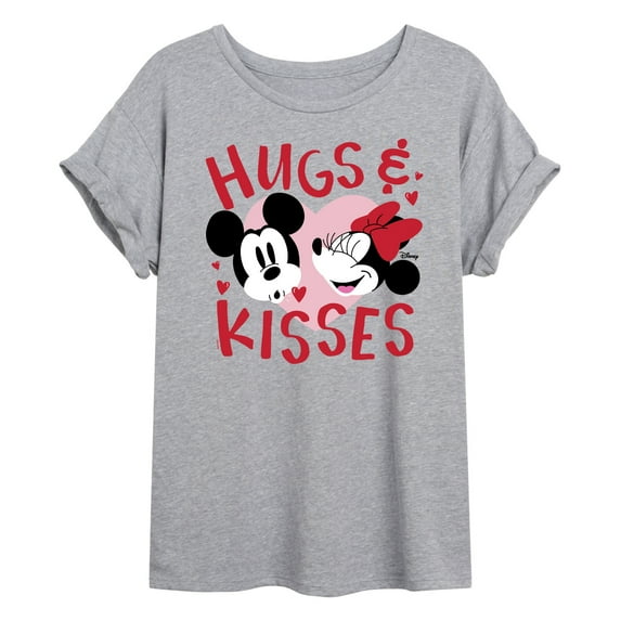 Disney - Hugs and Kisses - Juniors Oversized Graphic T-Shirt