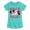 thumbnail image 1 of Disney - Hugs And Kisses - Toddler & Youth Girls Short Sleeve Graphic T-Shirt, 1 of 5