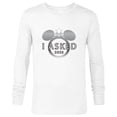 thumbnail image 1 of Disney I Asked 2023 Engagement Ring Proposal Mickey - Long Sleeve T-Shirt for Men - Customized-White, 1 of 5
