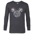 thumbnail image 1 of Disney I Asked Engagement Proposal Mickey Head Icon - Long Sleeve T-Shirt for Men - Customized-Charcoal Heather, 1 of 5