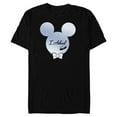 thumbnail image 1 of Disney I Asked Proposal Engagement Ring Bow Tie Mickey - Short Sleeve Blended T-Shirt for Adults - Customized-Black, 1 of 5