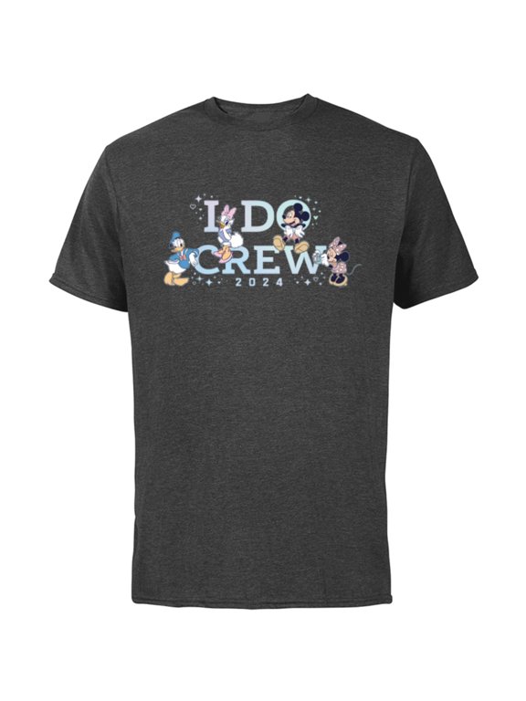 “I Do Crew” Wedding Bridal Shower Bachelorette 2024- Short Sleeve Cotton T-Shirt for Adults - Customized-Charcoal