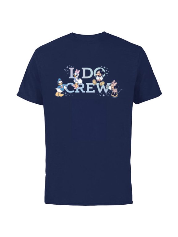“I Do Crew” Wedding Bridal Shower Bachelorette Party - Short Sleeve Cotton T-Shirt for Adults - Customized-Navy