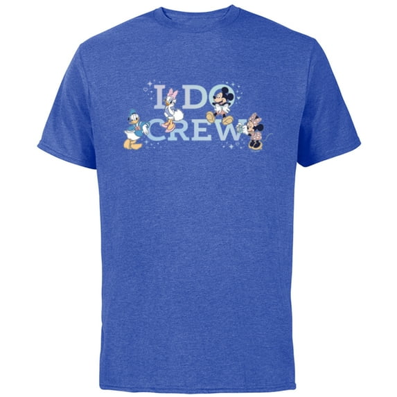 Disney “I Do Crew” Wedding Bridal Shower Bachelorette Party - Short Sleeve Cotton T-Shirt for Adults - Customized-Royal Heather